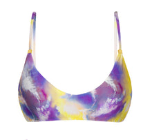 Load image into Gallery viewer, Product Front: Rio De Sol Haut Top Tiedye-Purple Bralette
