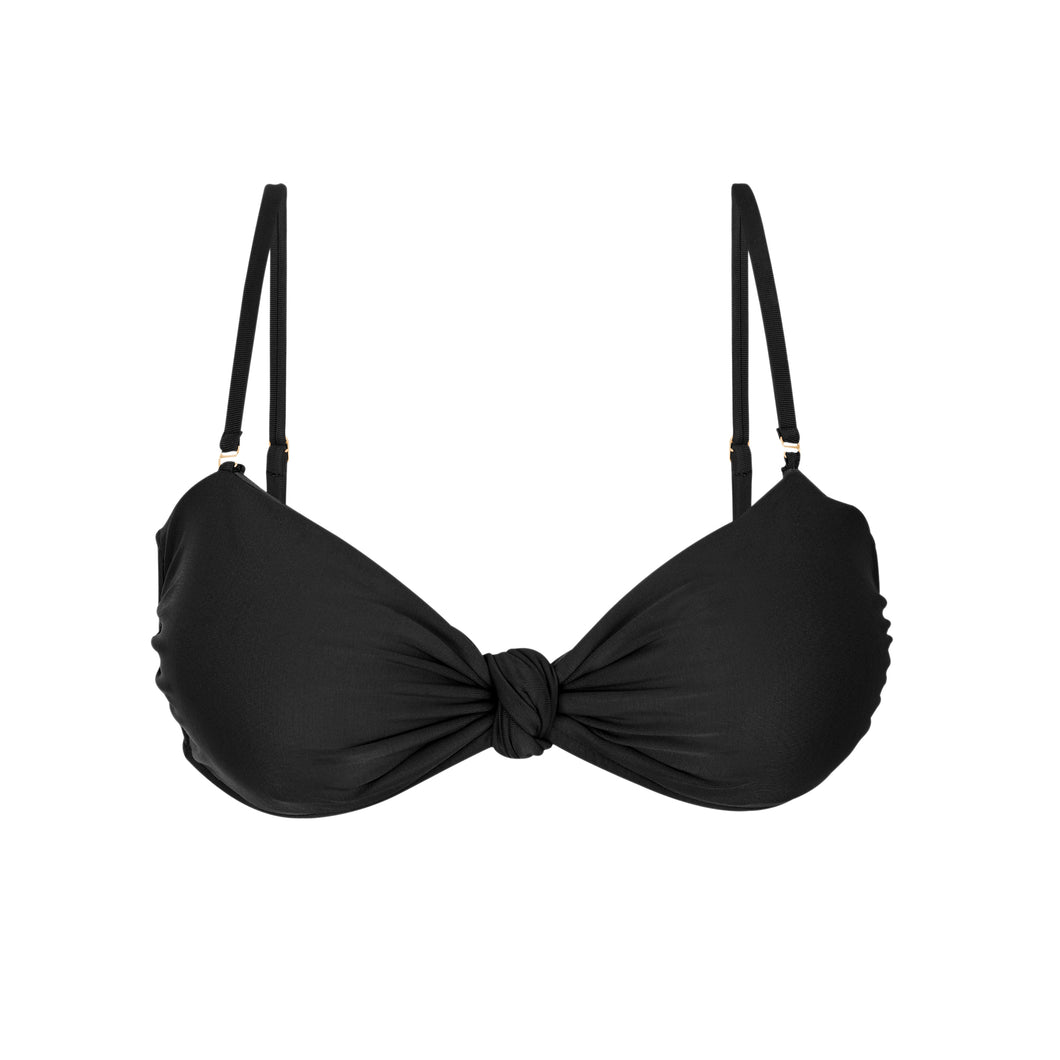 Product Front: Rio De Sol Haut Top Touch-Black Bandeau-Joy