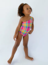Load image into Gallery viewer, Model Front: Rio De Sol Une Pièce Fille Tulip-Garden Santorini-Kids
