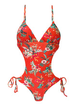 Load image into Gallery viewer, Product Front: Rio De Sol Une Pièce Wildflowers Trikini
