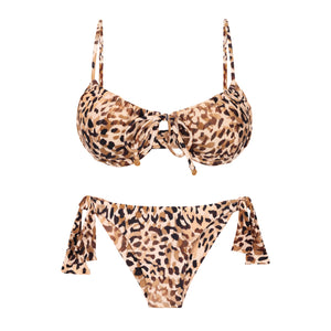 Set Leopard Balconet-Tie Italy