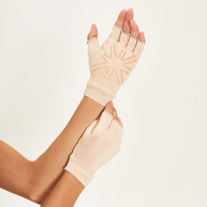 Short Glove Chocolate UPF50+
