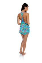 Load image into Gallery viewer, T-Back Mini Dress Aqua
