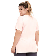 Load image into Gallery viewer, Skin Fit Silk Gola Plus Rosa Respire T-Shirt
