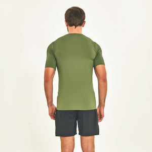 T-Shirt Sport Fit Verde Militar UPF50+