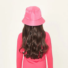 Load image into Gallery viewer, Model Back: Uv Line Bob Basic Kids Rosa Pink Upf50+
