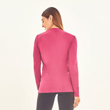 Load image into Gallery viewer, Model Back: Uv Line T-Shirt Longsleeve Sport Fit Fuchsia Upf50+
