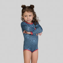 Load image into Gallery viewer, Image 08: Uv Line Maillot De Bain Bébé Macaquinho Baby Listras Upf50+
