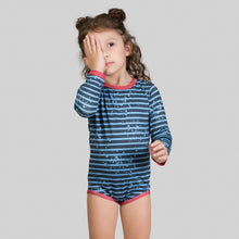 Load image into Gallery viewer, Image 10: Uv Line Maillot De Bain Bébé Macaquinho Baby Listras Upf50+
