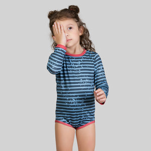 Image 10: Uv Line Maillot De Bain Bébé Macaquinho Baby Listras Upf50+