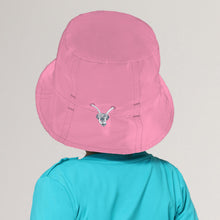 Load image into Gallery viewer, Model Back: Uv Line Bob Napoli Basic Kids Rosa Chiclete Upf50+

