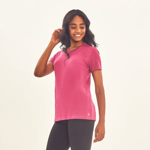 Image 02: Uv Line Fitness Haut T-Shirt Sport Fit Fuchsia Upf50+