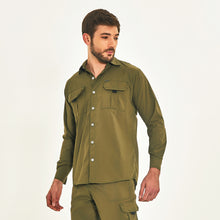 Load image into Gallery viewer, Image 02: Uv Line Fitness Haut Tenerife Verde Militar Upf50+

