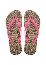 Load image into Gallery viewer, Havaianas Slim Animals Sandgrey/Pink
