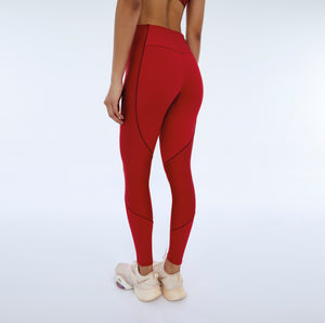 Hyper Recortes Atlanta Vermelho High Red Leggings