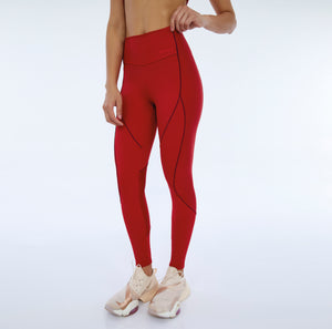 Hyper Recortes Atlanta Vermelho High Red Leggings