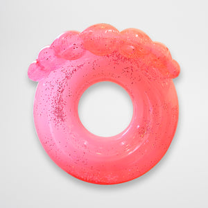 Luxury Pool Ring Neon Coral