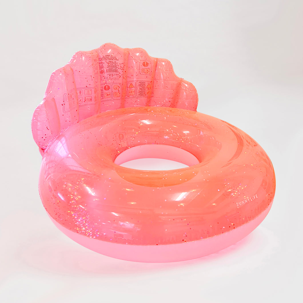 Luxury Pool Ring Neon Coral