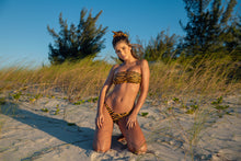 Load image into Gallery viewer, Set Wild-Orange Bandeau-Reto High-Leg

