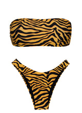 Load image into Gallery viewer, Set Wild-Orange Bandeau-Reto High-Leg
