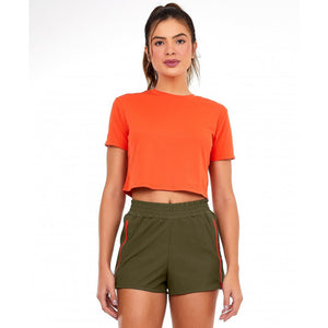 Skin Fit Cropped 1983 Laranja Pitanga T-Shirt